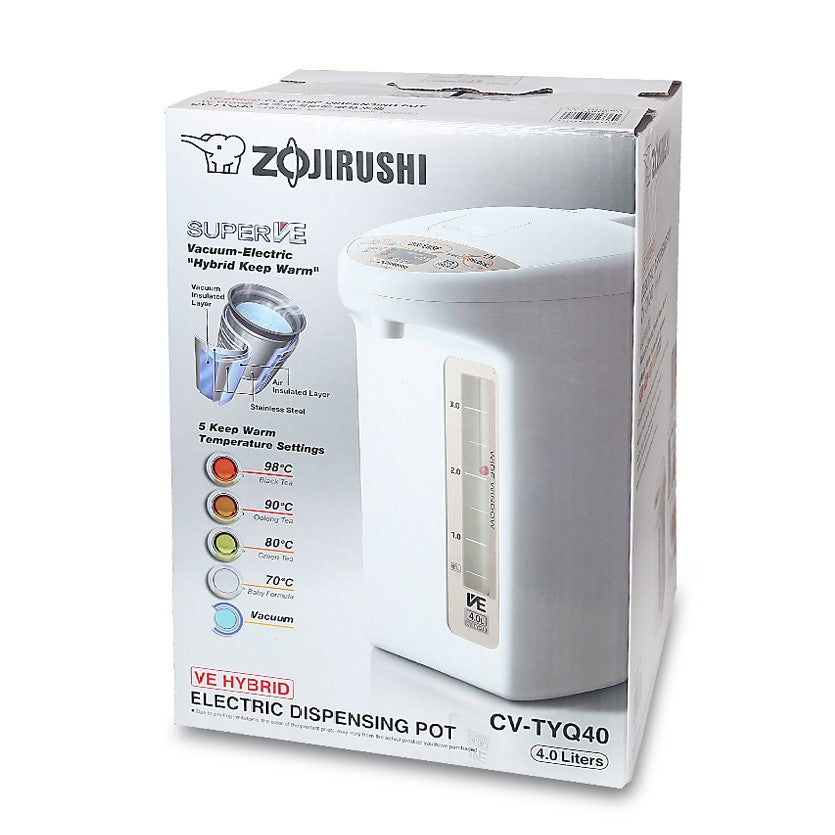 Zojirushi Hot Water Dispenser CV-TYQ40 VE hybrid - Just £219.90! Shop now at JAPAN PLAZA UK