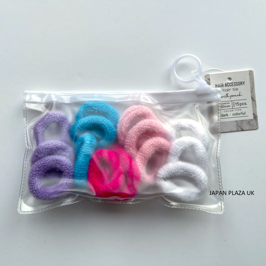Hair Tie 5 colors x 3 pcs (Color - By Random) - Just £1.65! Shop now at JAPAN PLAZA UK