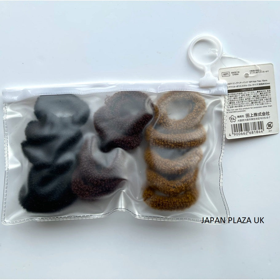 Hair Tie 5 colors x 3 pcs (Color - By Random) - Just £1.65! Shop now at JAPAN PLAZA UK