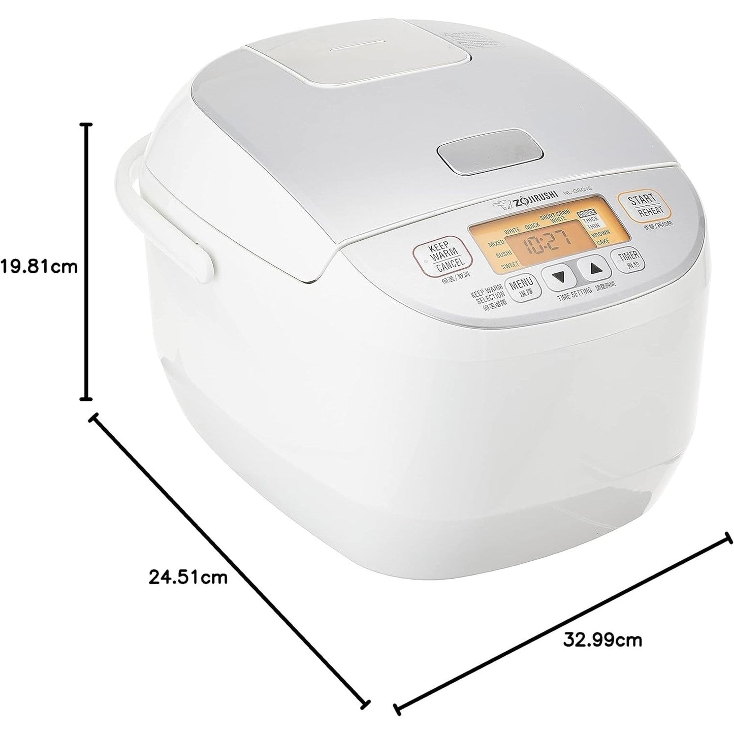 Zojirushi Rice Cooker NL-DSQ10/18 3 pin UK plug - Just £239.90! Shop now at JAPAN PLAZA UK