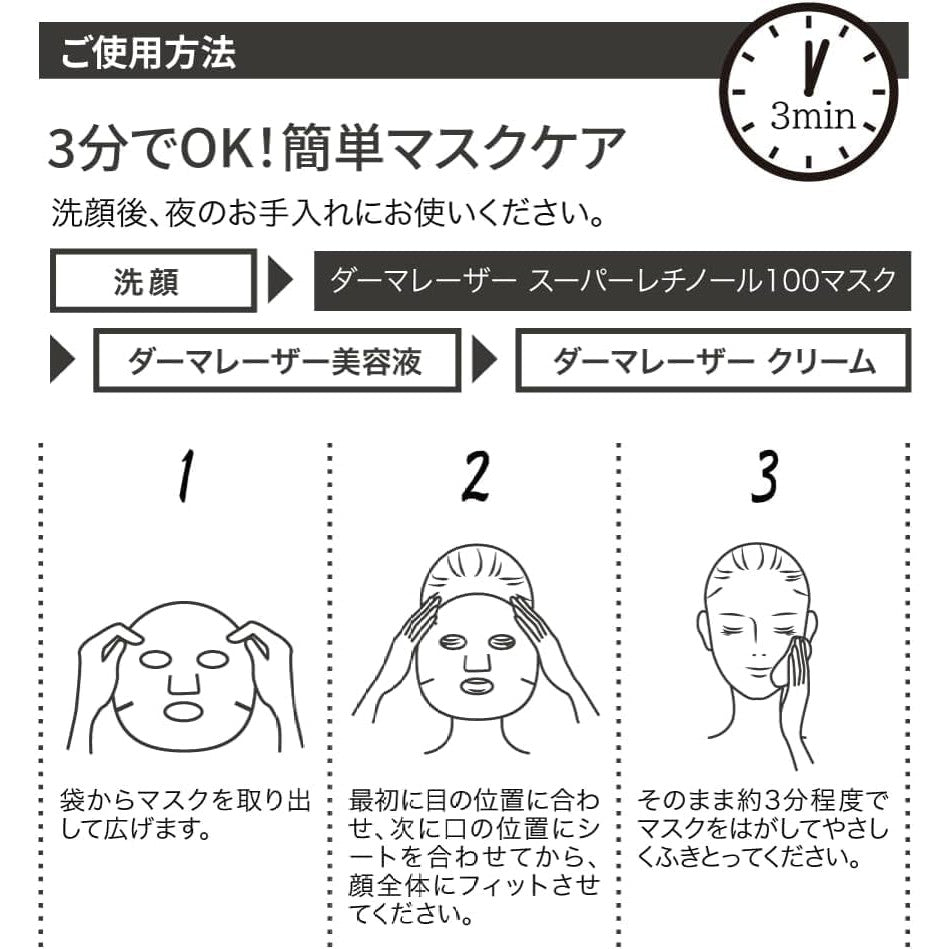 Quality First Derma Laser Super Retinol 100 Mask 7pcs