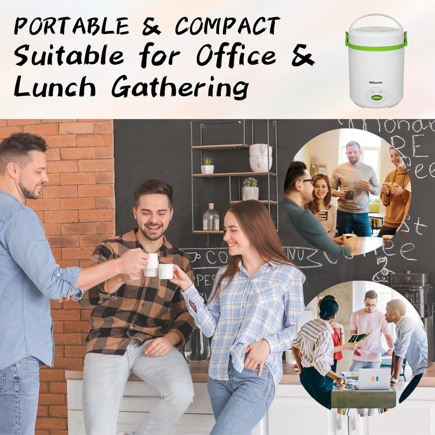 Rasonic Mini Rice Cooker RRC-Y5H 0.4L 3 Pin UK Plug - Just £49.90! Shop now at JAPAN PLAZA UK