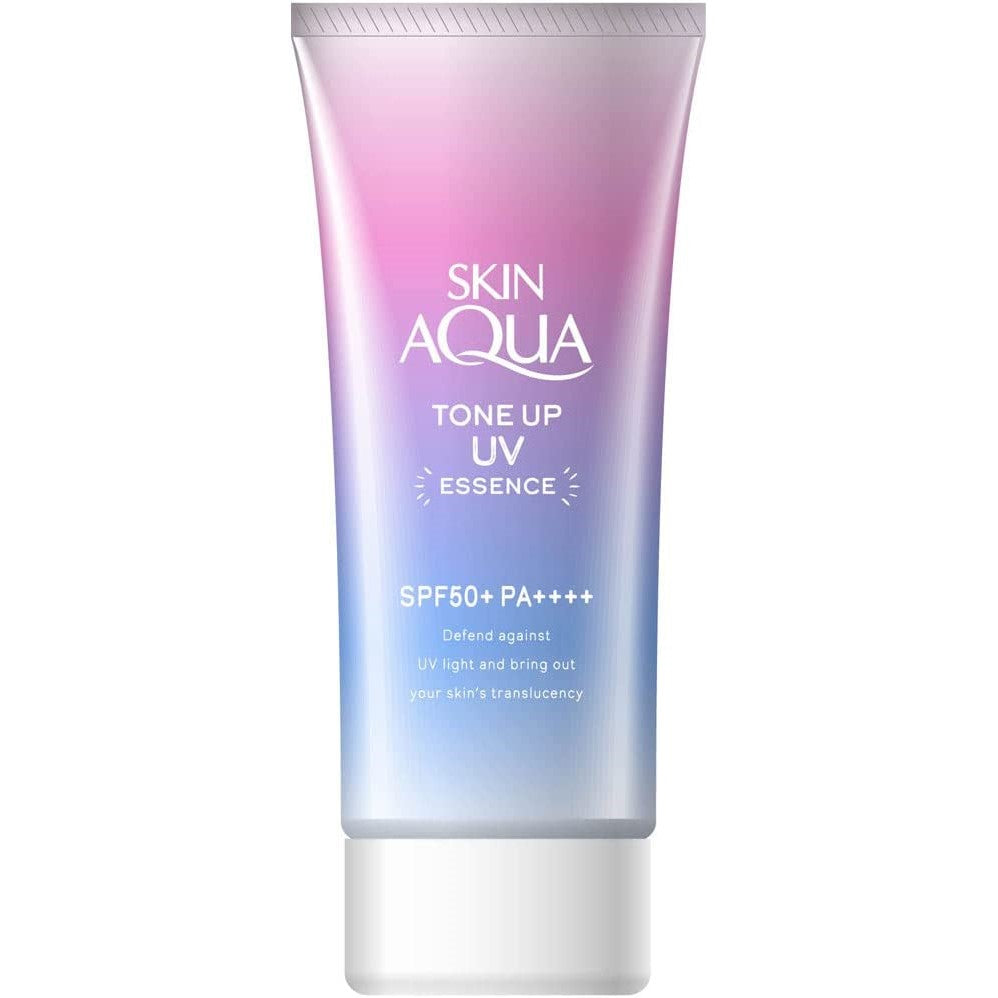 Skin Aqua Tone Up UV Essence Lavender SPF50+ PA++++ 80g - Just £10.99! Shop now at JAPAN PLAZA UK