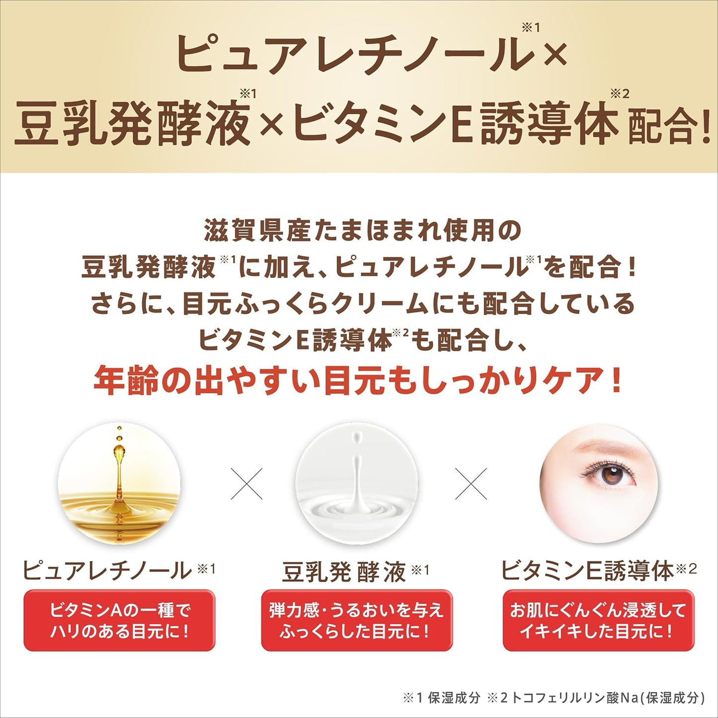 Sana Nameraka Honpo Soy Milk Isoflavone Wrinkle Eye Cream - 30g