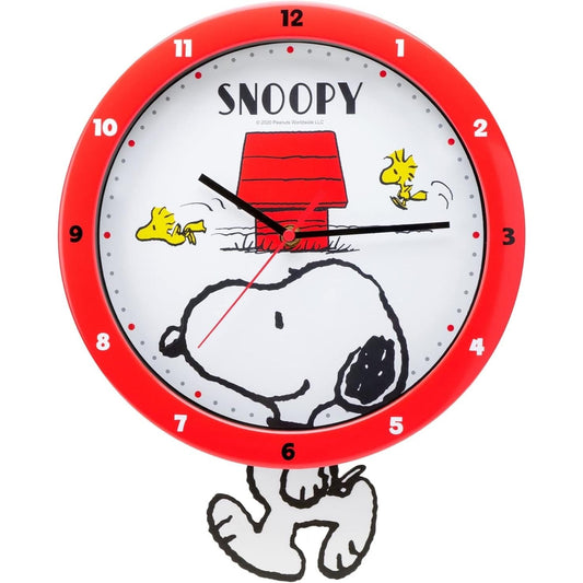 Snoopy Pendulum Swing Wall Clock (Japan Version) - Just £75.50! Shop now at JAPAN PLAZA UK