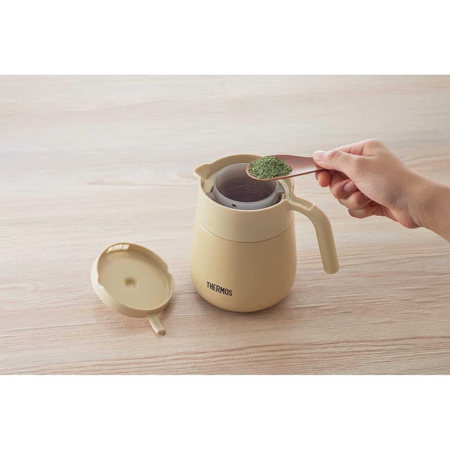 Thermos Vacuum Insulated Teapot with Strainer 23.7 fl oz (700 ml) - Just £59.90! Shop now at JAPAN PLAZA UK