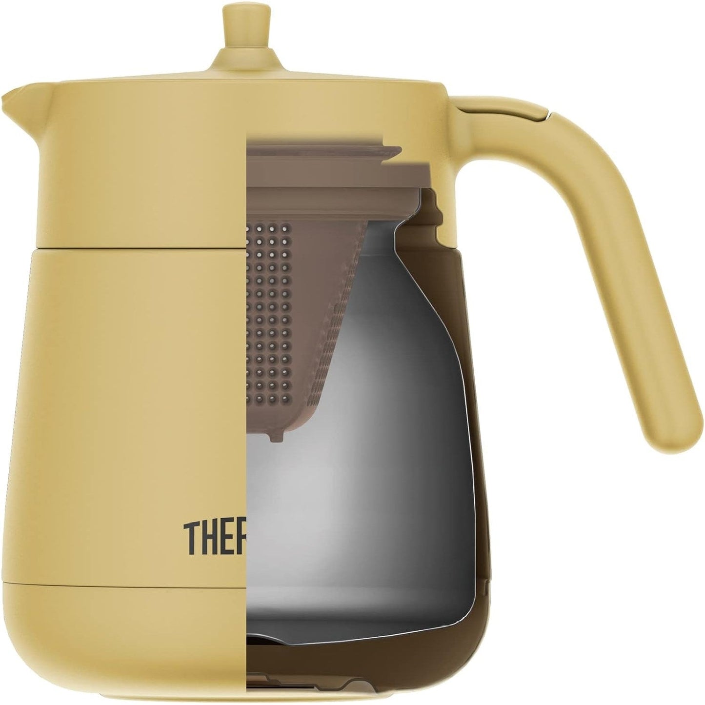 Thermos Vacuum Insulated Teapot with Strainer 23.7 fl oz (700 ml) - Just £49.90! Shop now at JAPAN PLAZA UK