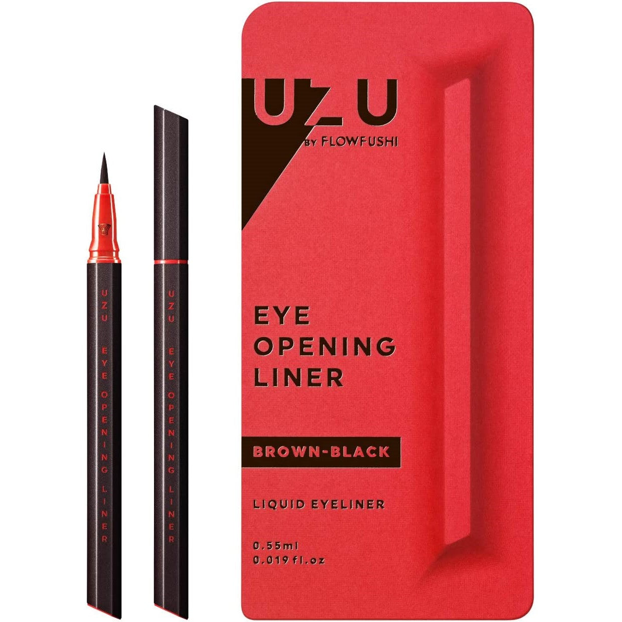 UZU Eyeliner By Flowfushi Brownish Black (Made in Japan)