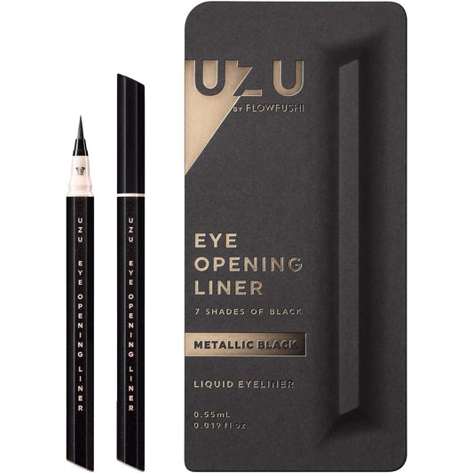 UZU Eyeliner By Flowfushi Metallic Black (Made in Japan) - Just £9.90! Shop now at JAPAN PLAZA UK