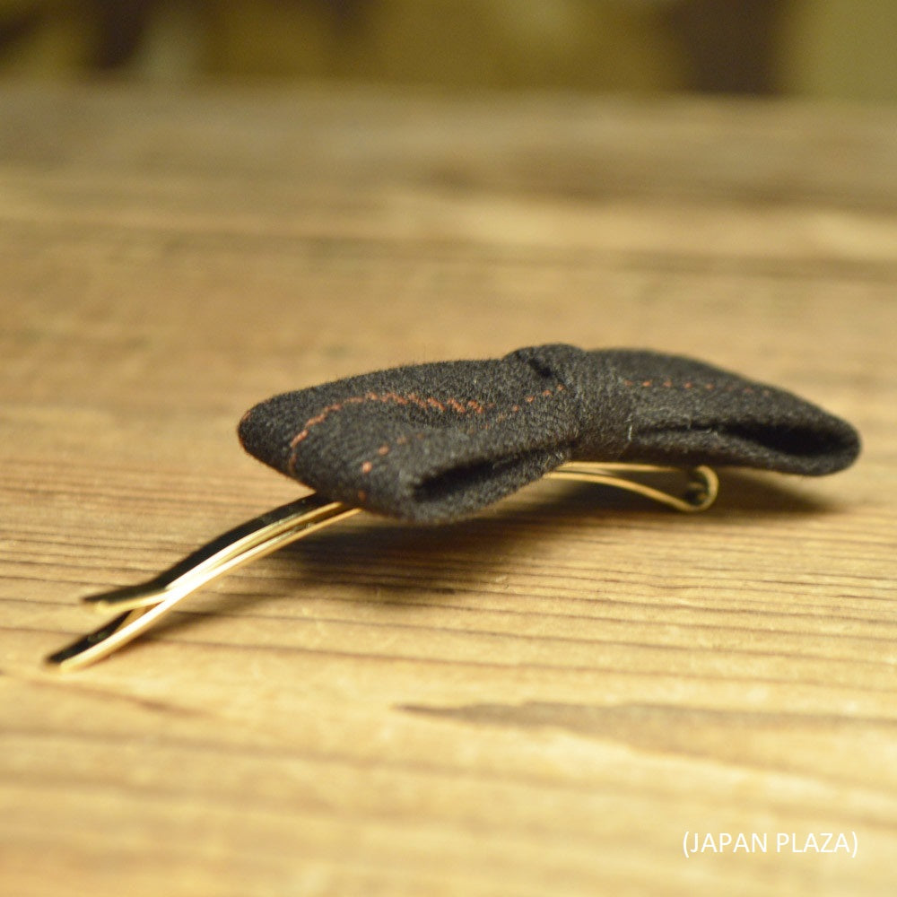 Stripe Ribbon Hair Pin (Made in Korea) - Just £4.80! Shop now at JAPAN PLAZA UK