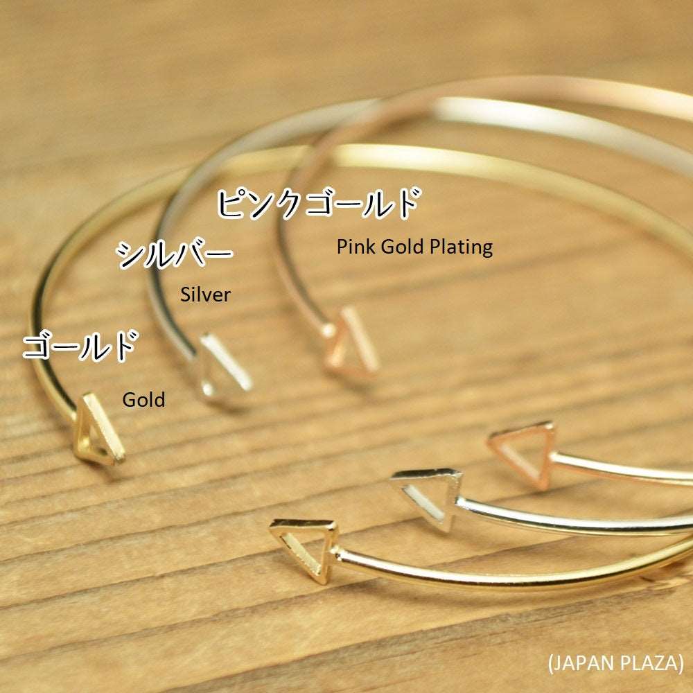 Elegant Triangle Bangle (Made in Korea)