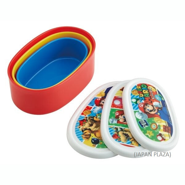 Super Mario 3pcs set Food Container (Made in Japan) - Just £9.90! Shop now at JAPAN PLAZA UK