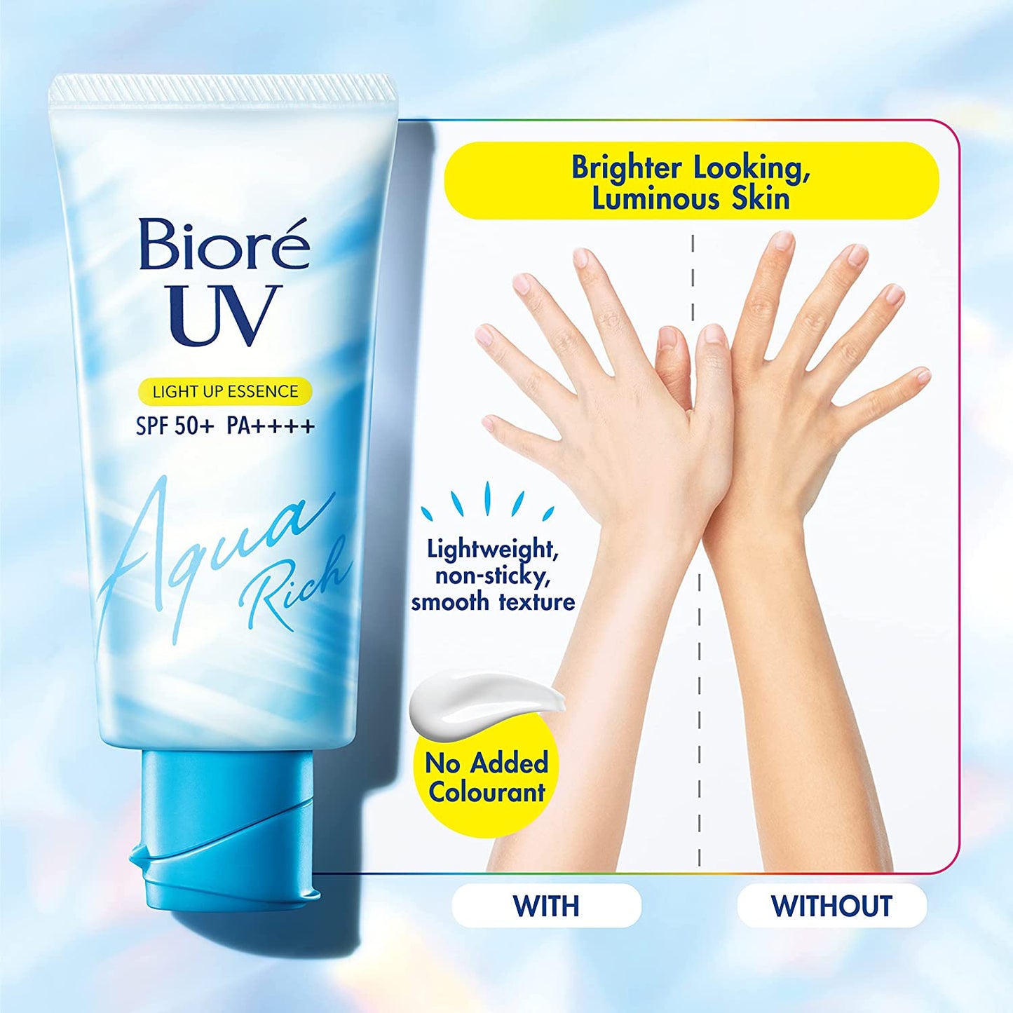 Kao Biore UV Aquatic Light Up Essence 70g SPF50+ (Made in Japan) - Just £7.99! Shop now at JAPAN PLAZA UK
