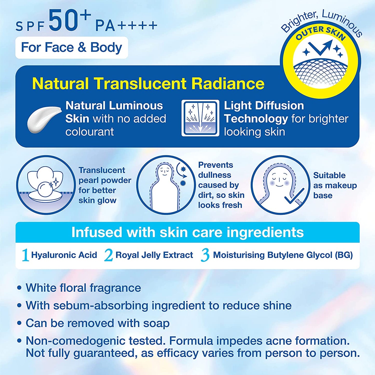 Kao Biore UV Aquatic Light Up Essence 70g SPF50+ (Made in Japan) - Just £7.99! Shop now at JAPAN PLAZA UK