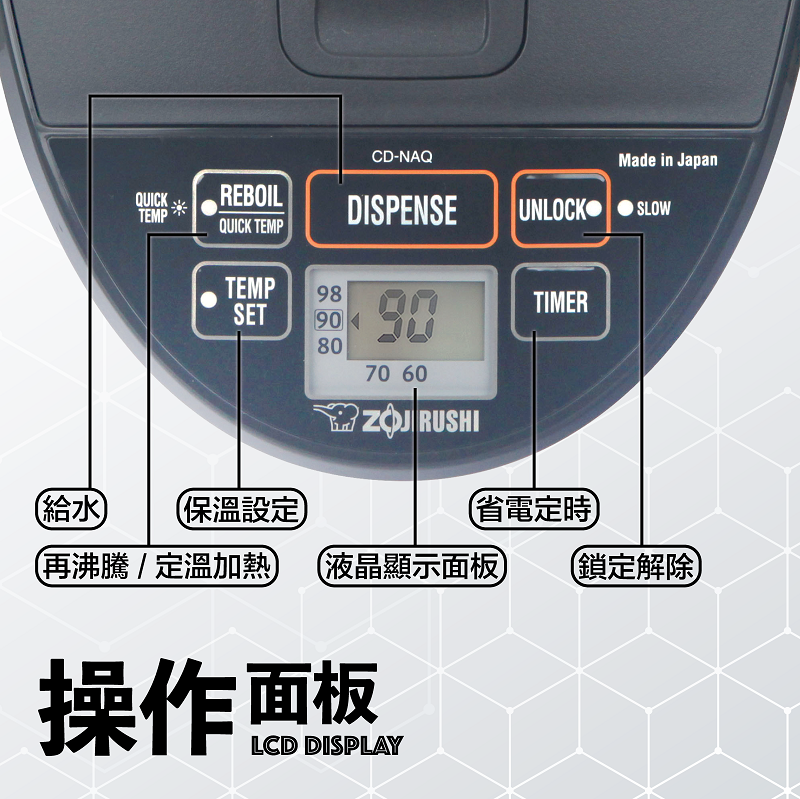 Zojirushi Hot Water Dispenser CD-NAQ40/50 (Made in Japan)