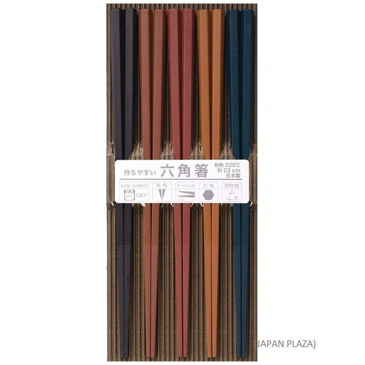 Chopstick Hexagon 5P - Dishwasher & Dryer Safe (Made in Japan) - Just £5.80! Shop now at JAPAN PLAZA UK