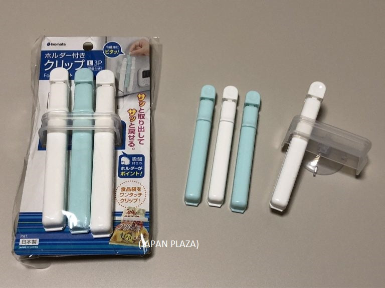Bag Clip with Holder L Size 15.7cm (Made in Japan) - Just £1.50! Shop now at JAPAN PLAZA UK
