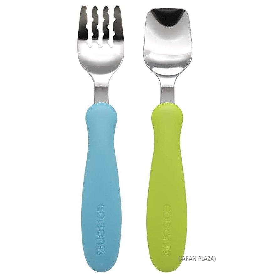 Edison Fork Spoon with Case Kiwi Sky Color (Made in Japan)