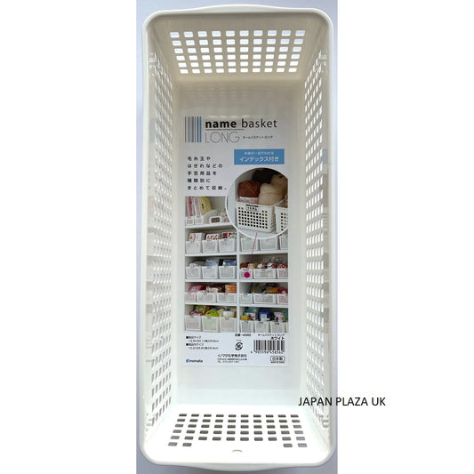 Storage Basket 12.8x30.1x8.8cm (Made in Japan) - Just £1.85! Shop now at JAPAN PLAZA UK