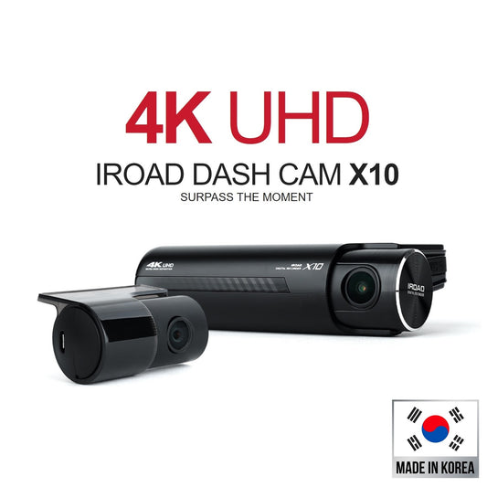 Iroad Dashcam X10 4K UHD 32GB Front & Rear (Made in Korea) - Just £300! Shop now at JAPAN PLAZA UK