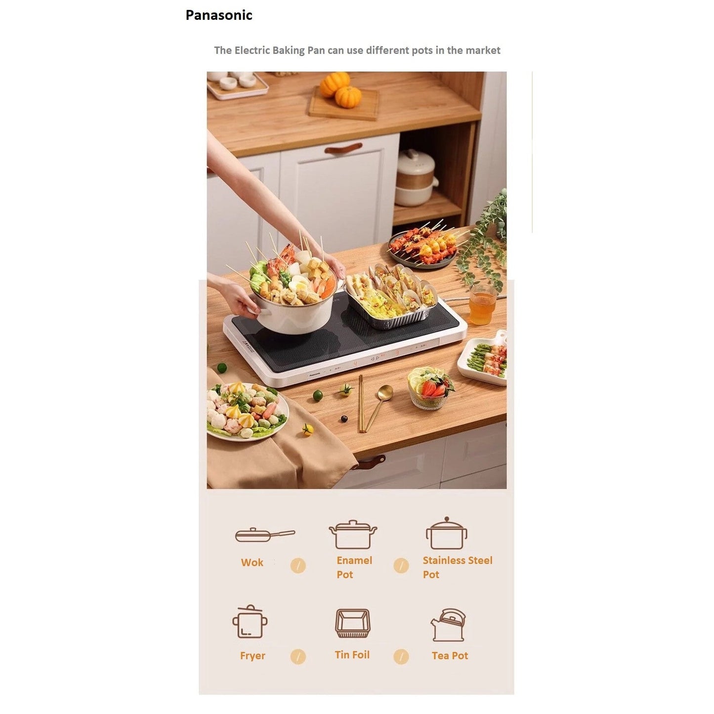 Panasonic Hot Plate NF-M1 with 3 Pin UK Plug - Just £339! Shop now at JAPAN PLAZA UK