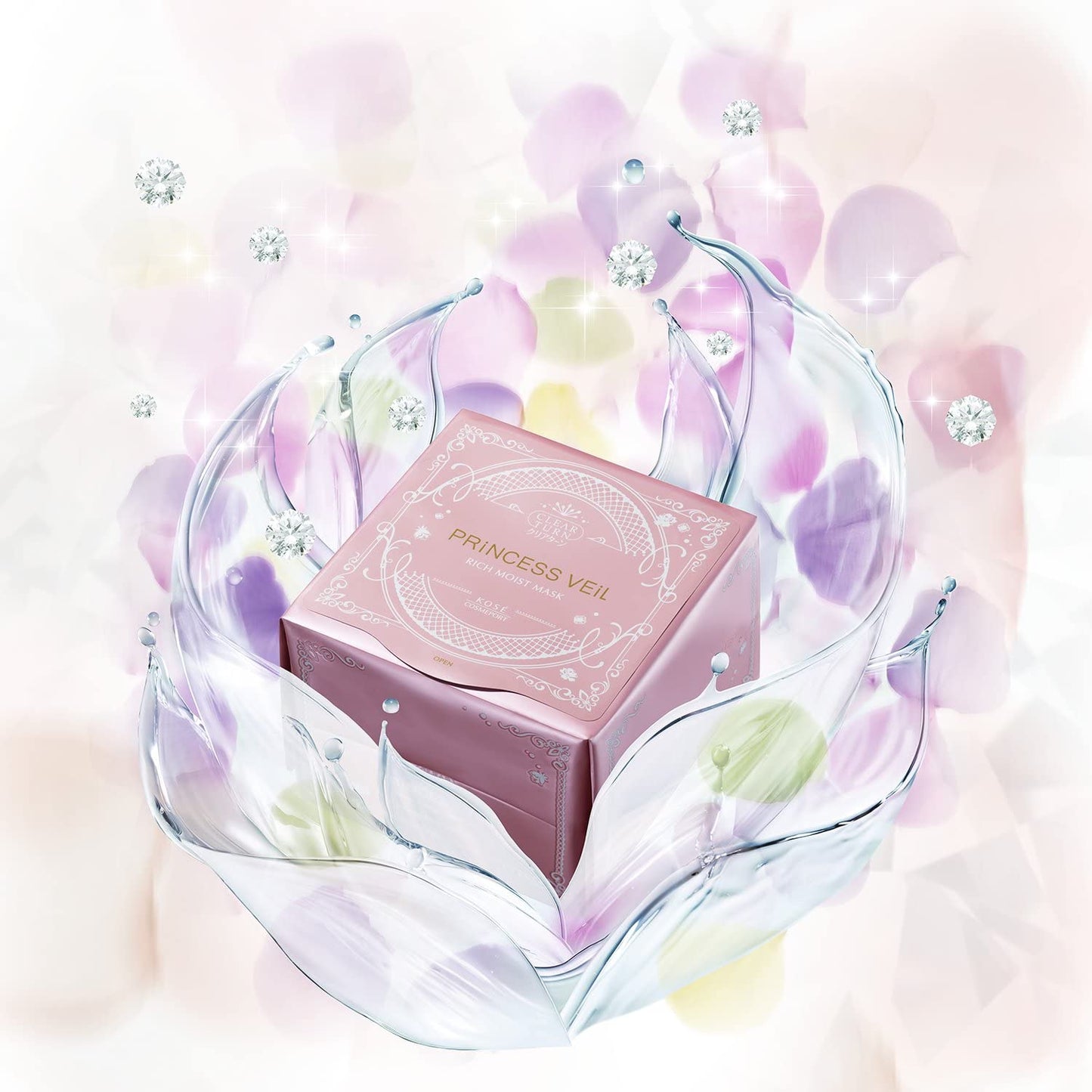 Kose Clear Turn Princess Veil Rich Moist Mask 46pcs (Made in Japan) - Just £22.99! Shop now at JAPAN PLAZA UK