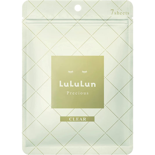 LuLuLun Precious Facial Sheet Mask White Clear 7 Sheets - Just £8.90! Shop now at JAPAN PLAZA UK