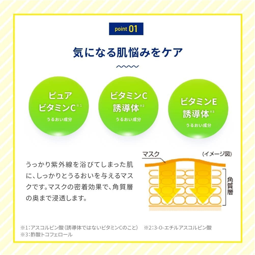 Rohto Mentholatum - Melano CC Concentration Mask with Vitamin C & Moisturizing Ingredient (Made in Japan)