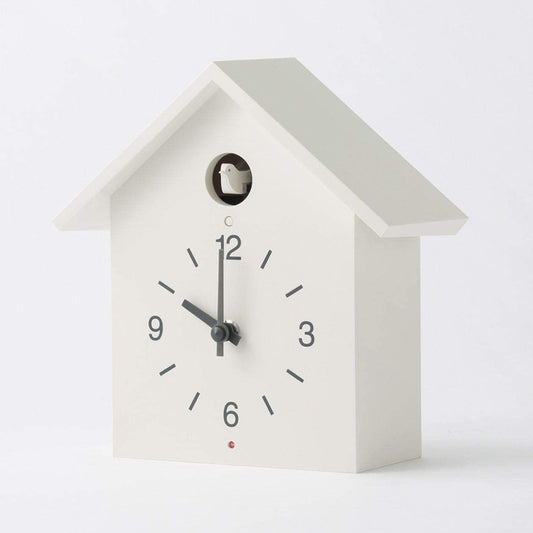 Muji Cuckoo Clock White (L) 25.5x12.5x26.7cm - Just £94.60! Shop now at JAPAN PLAZA UK