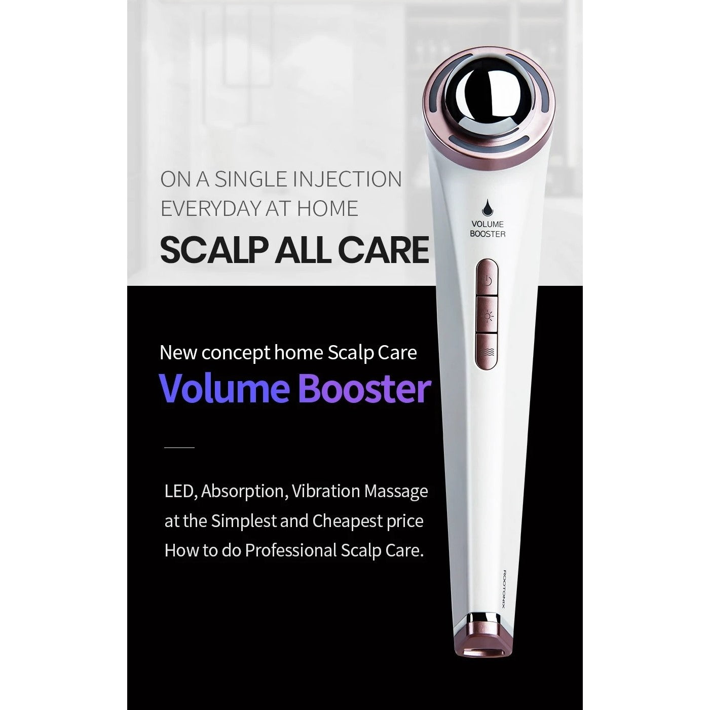 Rootonix Volume Booster Scalp Care Device RT-01 (Made in Korea) - Just £168! Shop now at JAPAN PLAZA UK