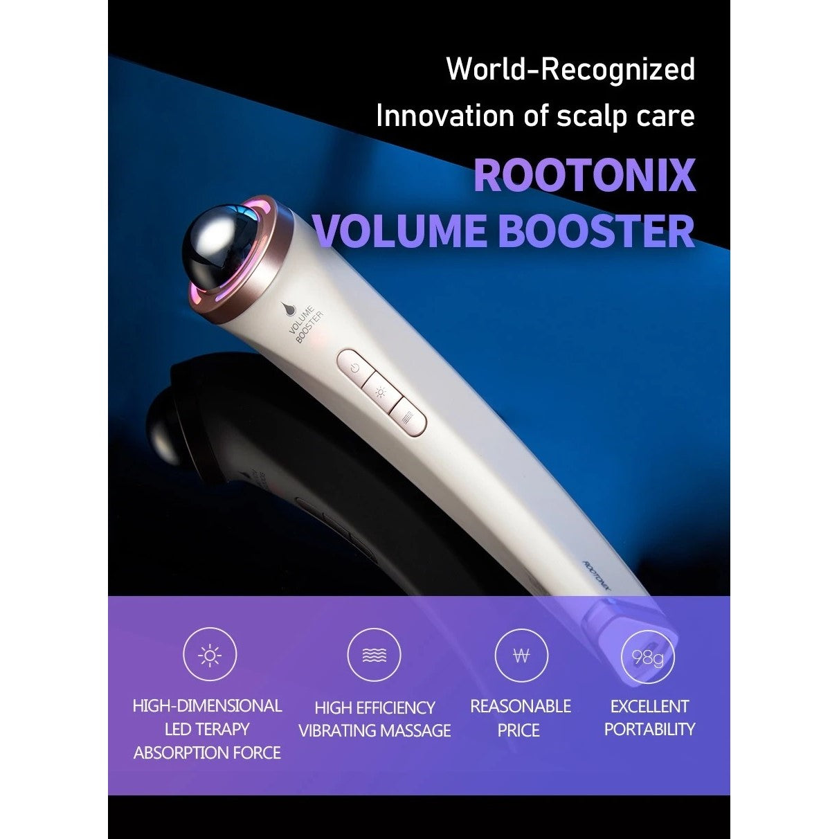 Rootonix Volume Booster Scalp Care Device RT-01 (Made in Korea) - Just £168! Shop now at JAPAN PLAZA UK