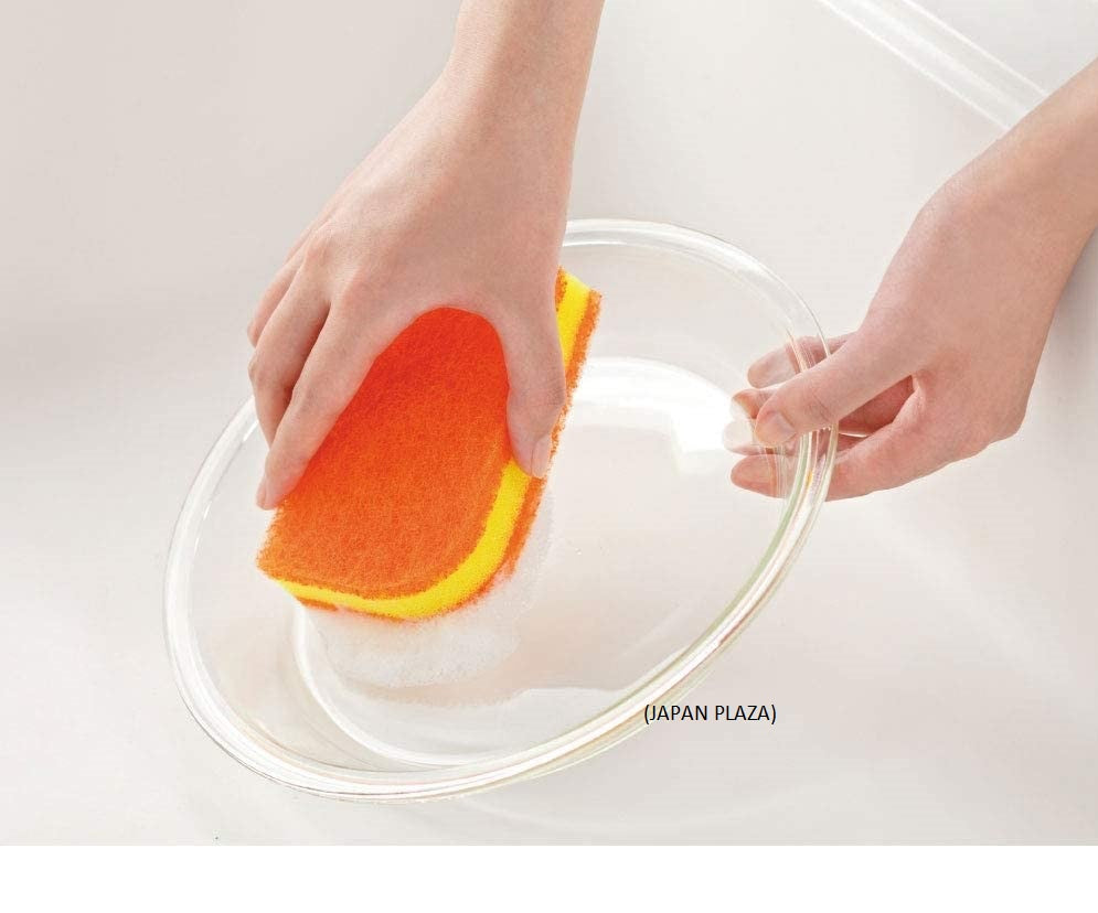Urethane Sponge Scrub Orange (Made in Japan) - Just £2.50! Shop now at JAPAN PLAZA UK