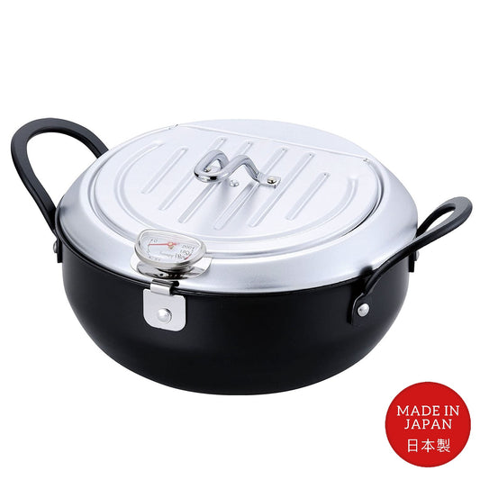 Tempura Pot with Lid 20/24cm (Made In Japan) - Just £75! Shop now at JAPAN PLAZA UK