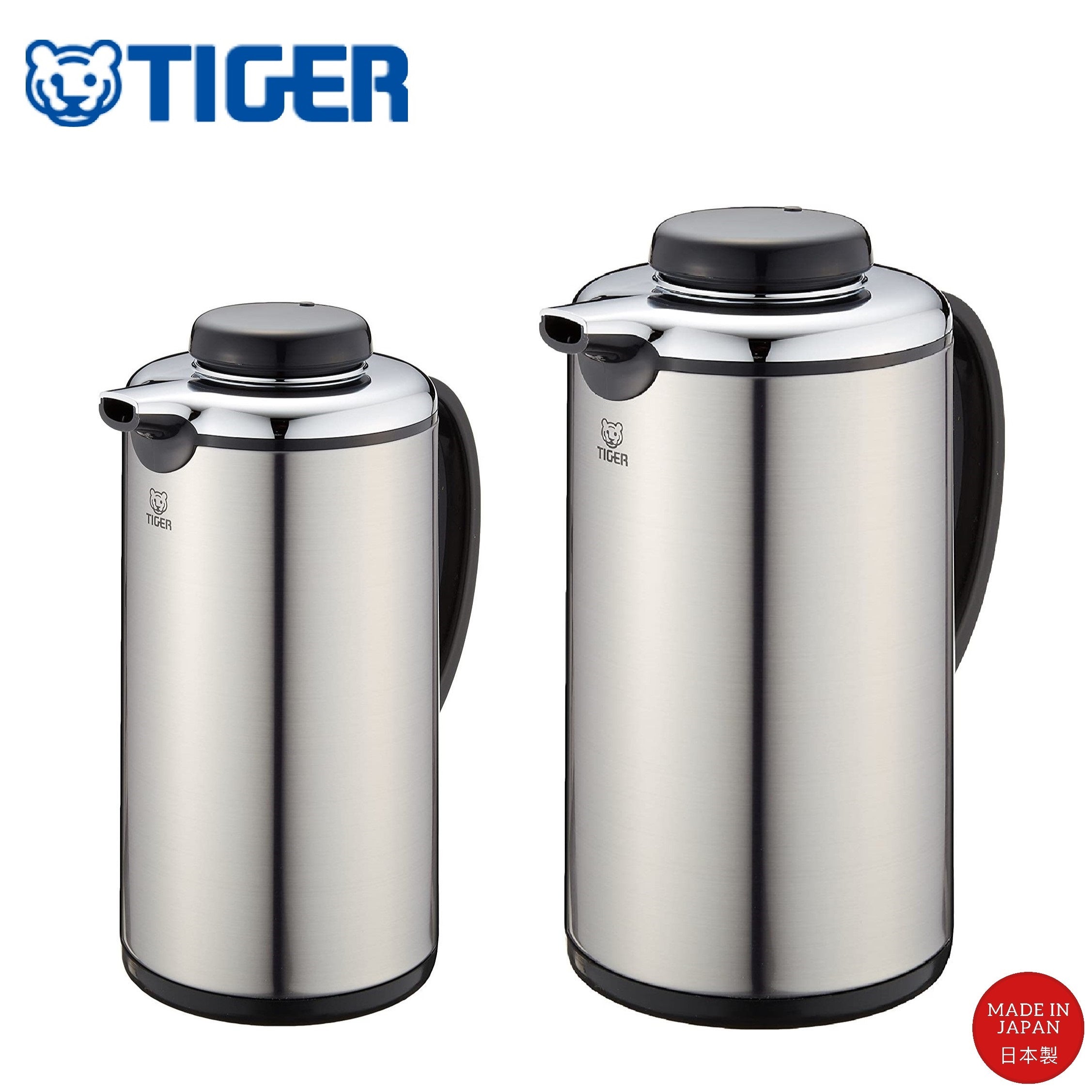 Tiger Vacuum Insulated Stainless Steel Bottle 0.99L/1.84L (Made in Jap