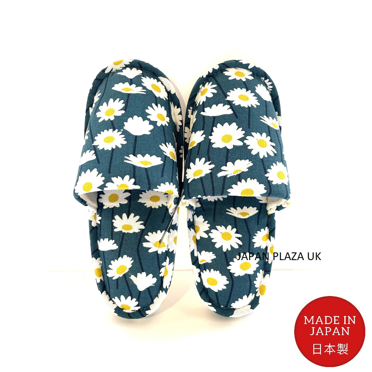 Woman Slippers with Daisy Pattern (Made in Japan) - Just £15.90! Shop now at JAPAN PLAZA UK