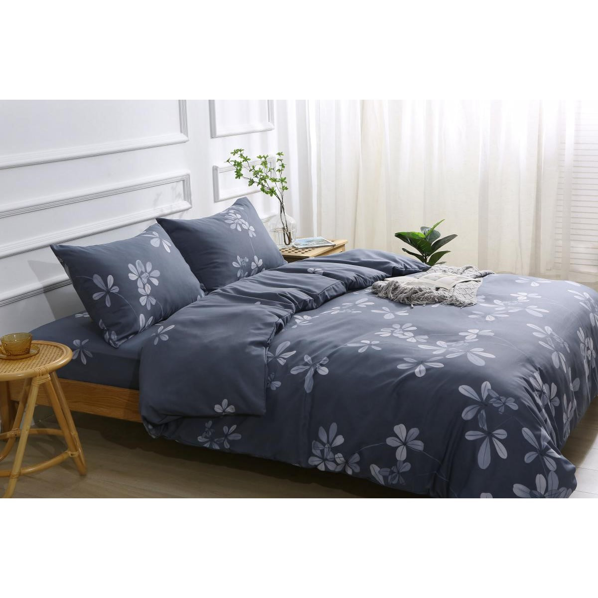 Premium Bedding Set (Fitted Sheet + Duvet Cover + Pillowcases) - Just £75! Shop now at JAPAN PLAZA UK