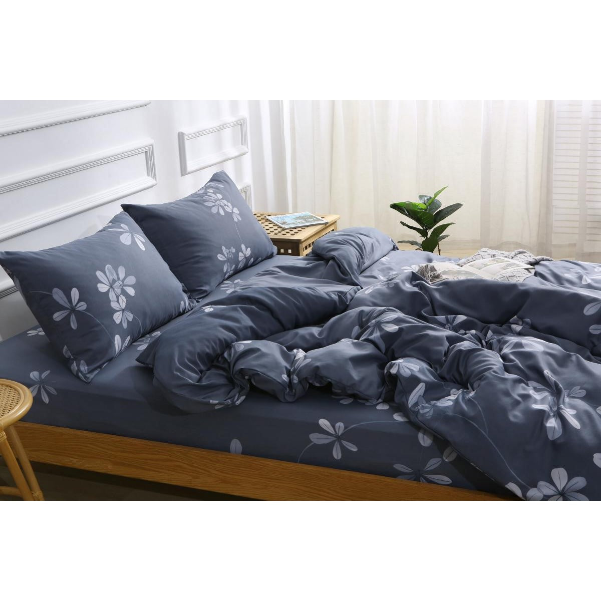 Premium Bedding Set (Fitted Sheet + Duvet Cover + Pillowcases) - Just £75! Shop now at JAPAN PLAZA UK