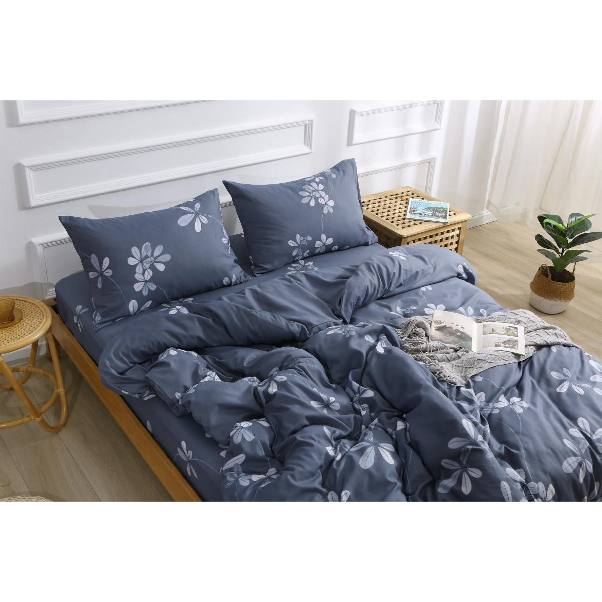 Premium Bedding Set (Fitted Sheet + Duvet Cover + Pillowcases) - Just £75! Shop now at JAPAN PLAZA UK