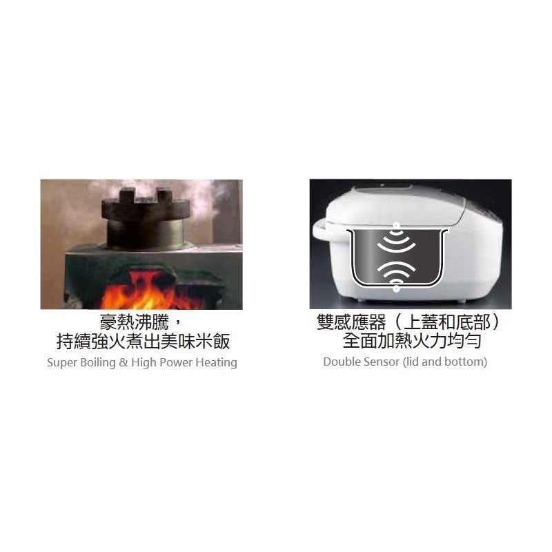 Zojirushi Rice Cooker NL-DSQ10/18 3 pin UK plug - Just £239.90! Shop now at JAPAN PLAZA UK