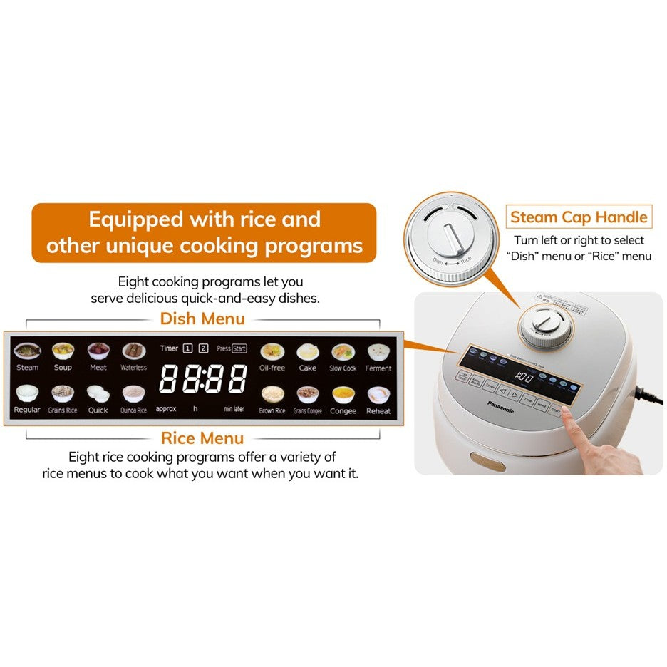 Panasonic Rice Cooker SR-DM101/181 1L/1.8L 3 Pin UK Plug