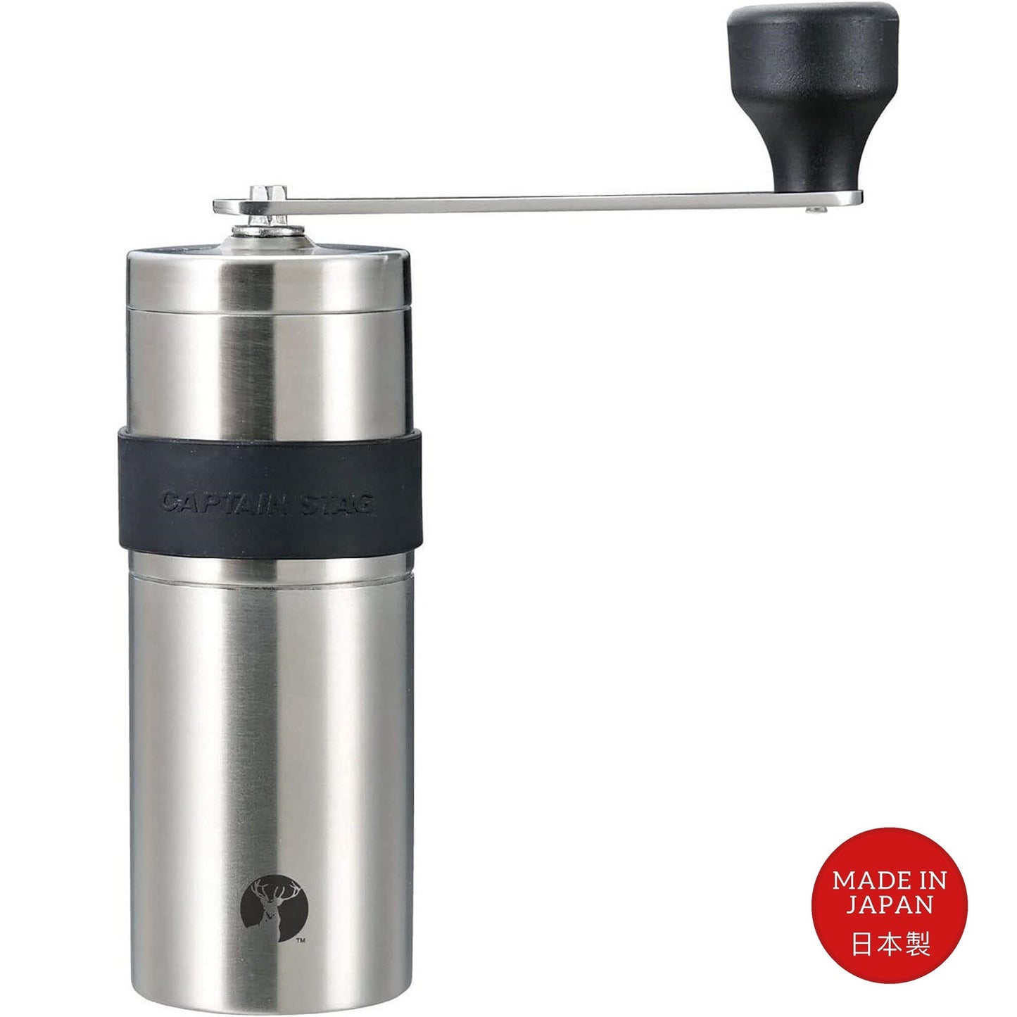 Captain Stag Stainless Steel Handy Coffee Grinder - Made in Japan