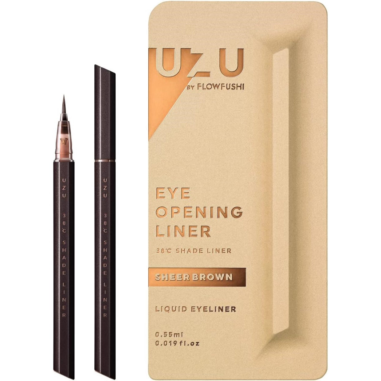 UZU Eyeliner By Flowfushi - Sheer Brown (Made in Japan) - Just £15.90! Shop now at JAPAN PLAZA UK