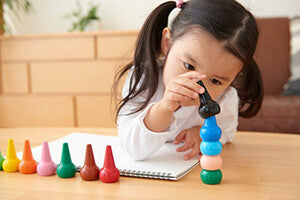 AOZORA Baby Color Safety Crayon Assort 12 Colors (Made in Japan)