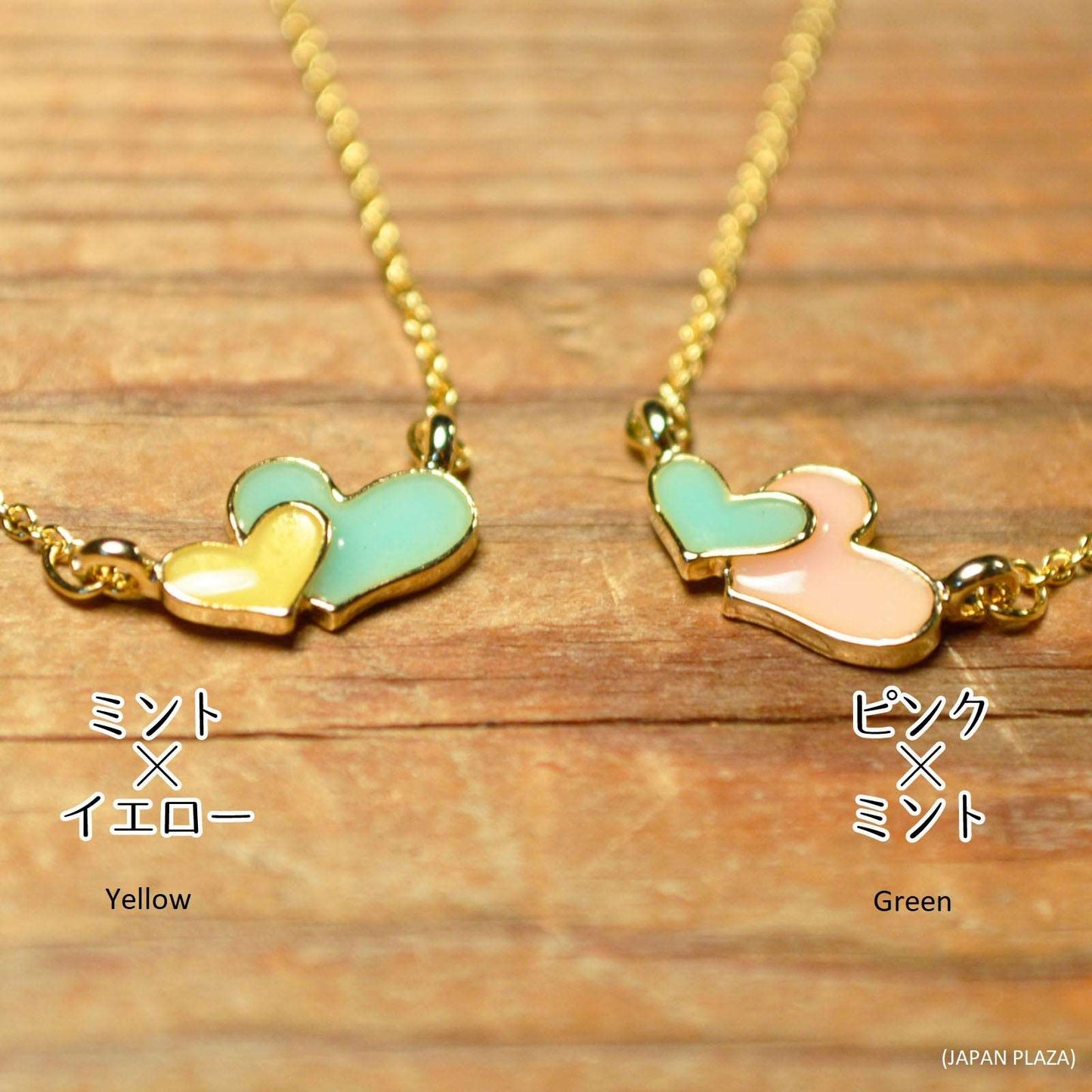 Enamel Heart Gold Plating Necklace (Made in Korea)
