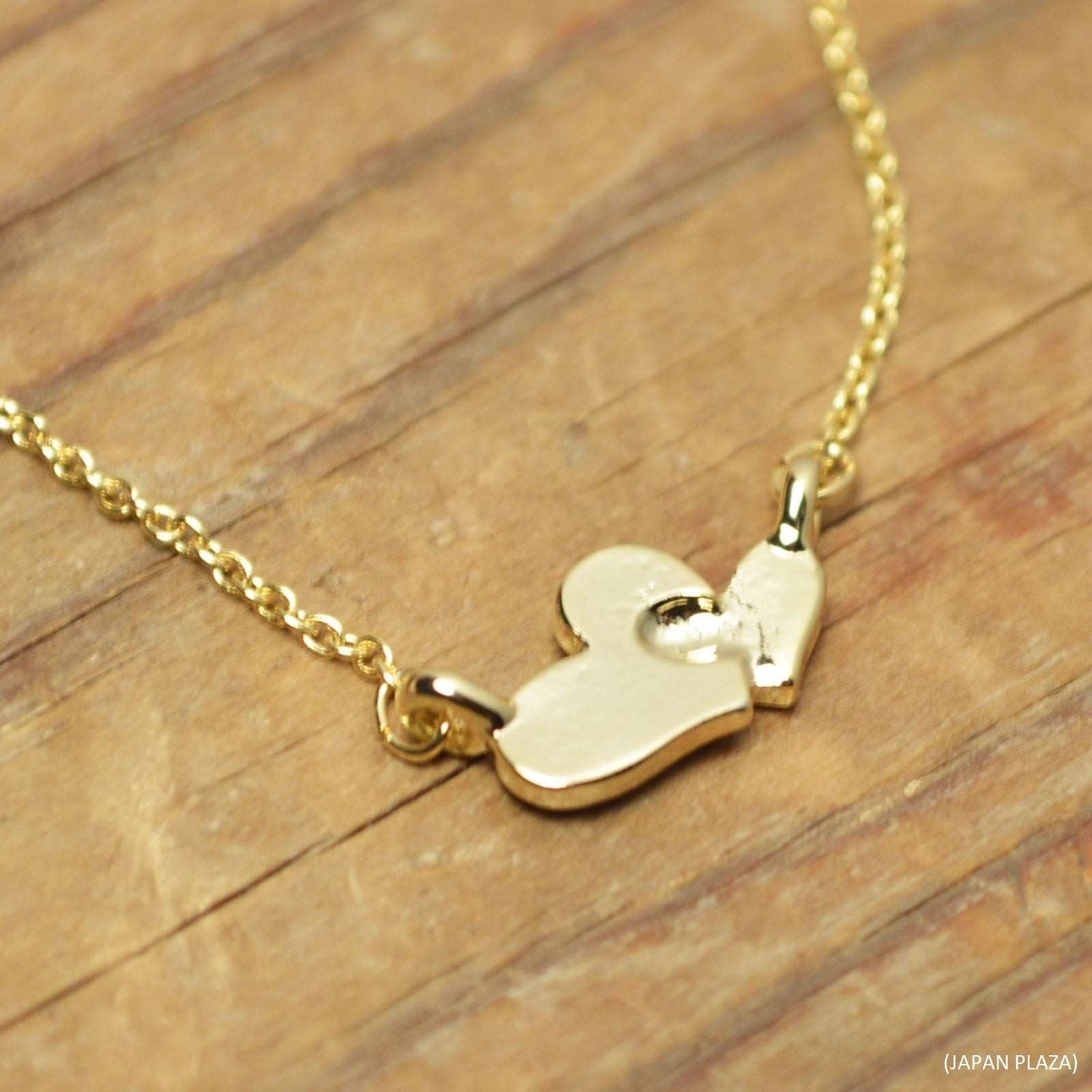 Enamel Heart Gold Plating Necklace (Made in Korea)