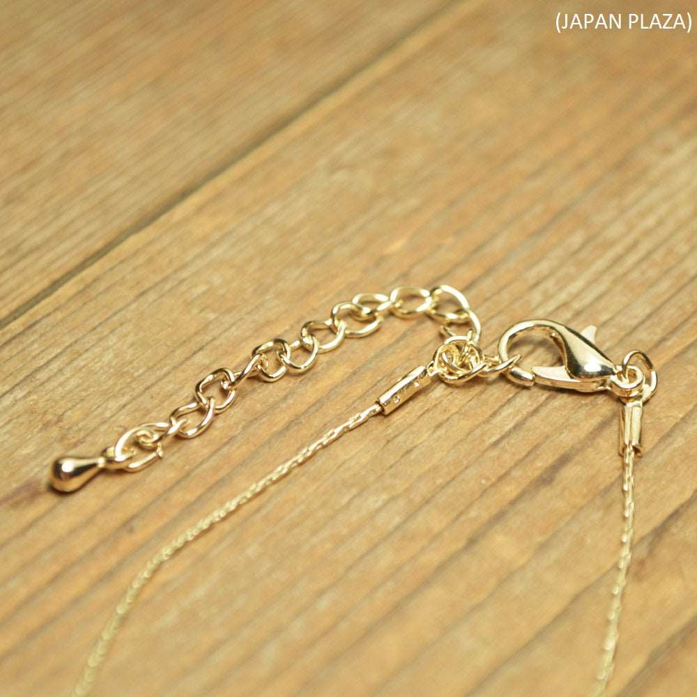 Fringe Gold Crystal Chain Necklace (Made in Korea)
