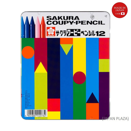 SAKURA Coupy Pencil 12 Colors (Made in Japan)