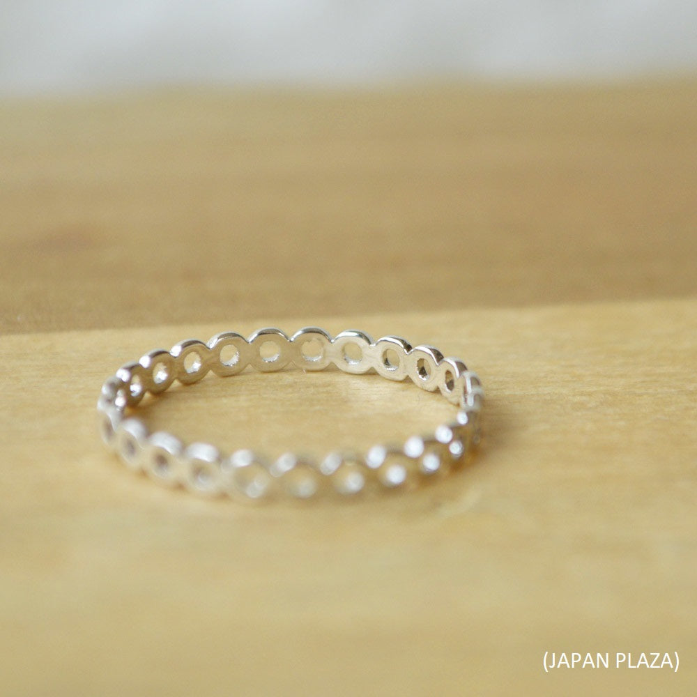 Openwork Ring with Circle (Made in Korea)