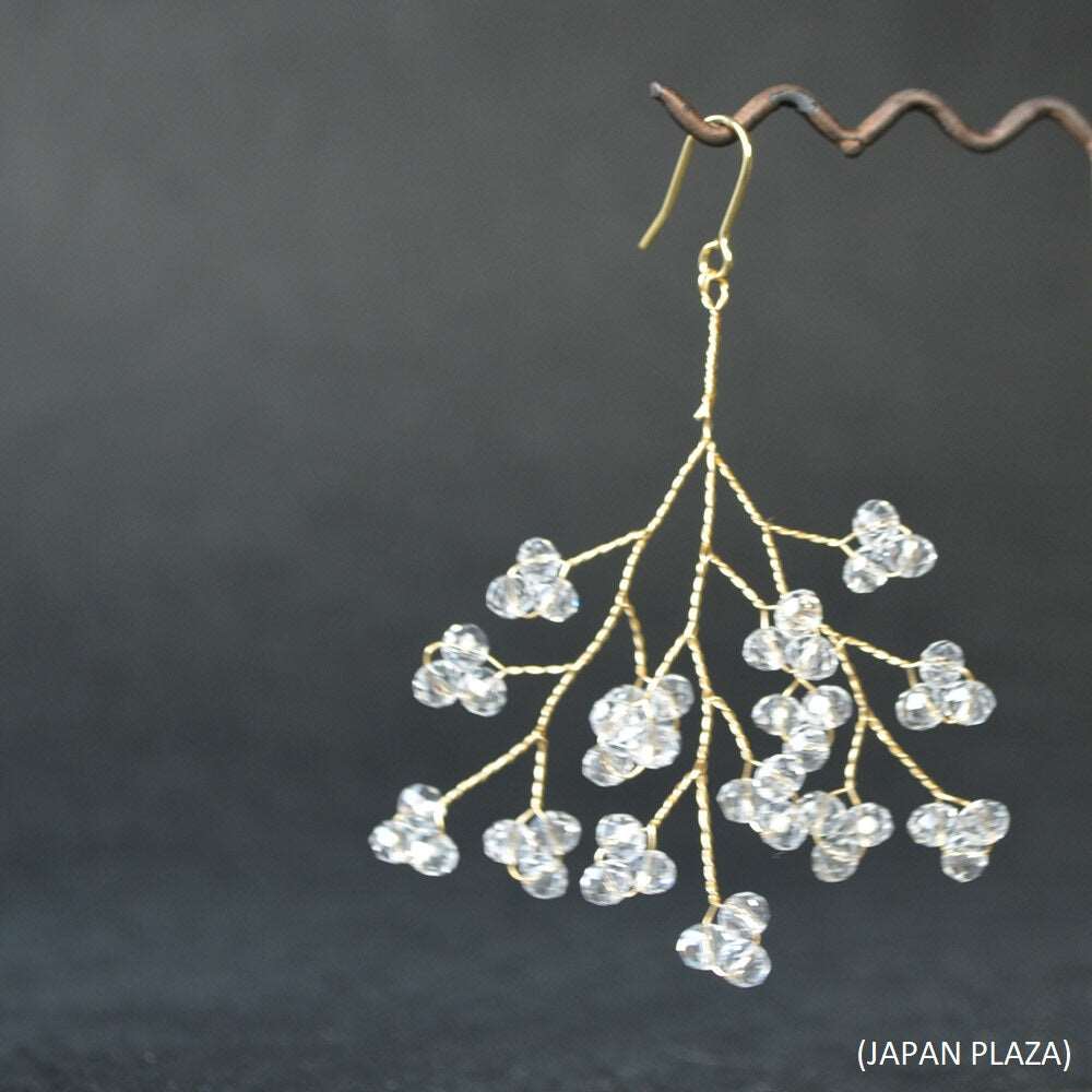 Clear Beads Pierced Earring (Made in Korea)