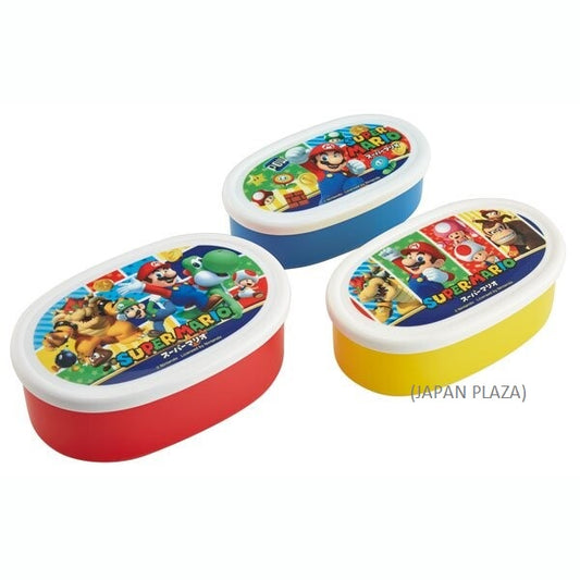 Super Mario 3pcs set Food Container (Made in Japan)